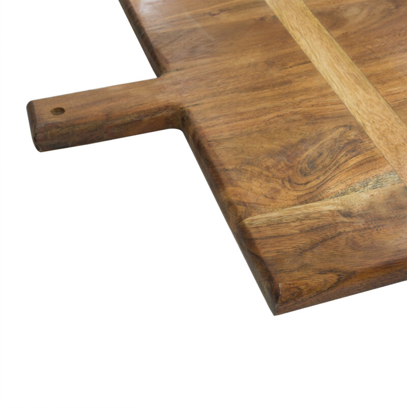 Zawar India, Large Solid Wood Cutting Board/Chopping Board with Mango Wood Inserts Modern Style(Acacia Wood) - Image 3