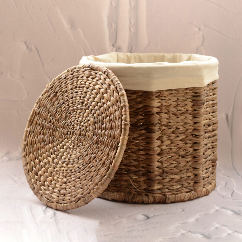 water hyacinth laundry basket